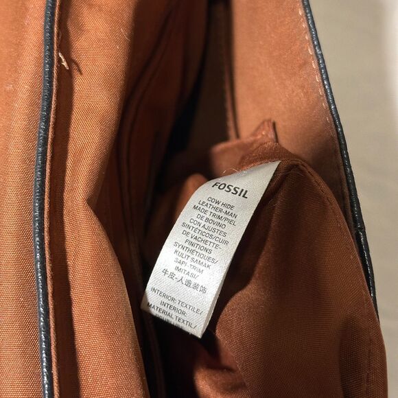 Fossil Leather Black Backpack Purse - Picture 9 of 10